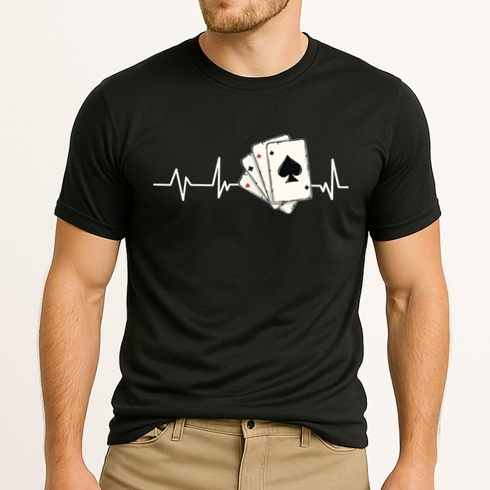 Funny Poker Lover Design For Gamblers Poker Player Cooling Performance Crew T-Shirt