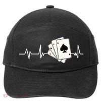 Funny Poker Lover Design For Gamblers Poker Player 7-Panel Snapback Hat