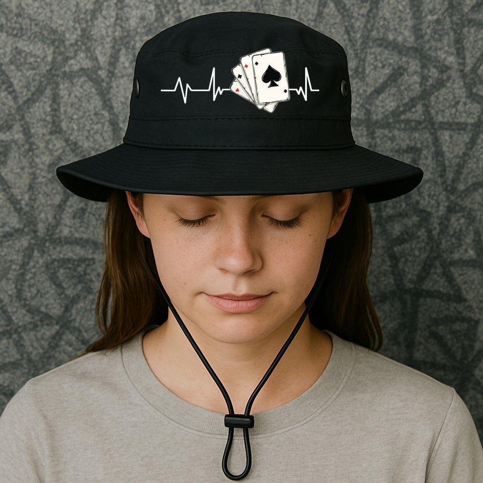 Funny Poker Lover Design For Gamblers Poker Player Bucket Hat