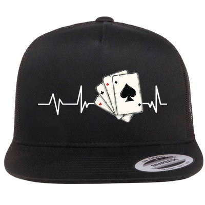 Funny Poker Lover Design For Gamblers Poker Player Flatbill Hat