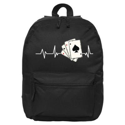 Funny Poker Lover Design For Gamblers Poker Player 16 in Basic Backpack