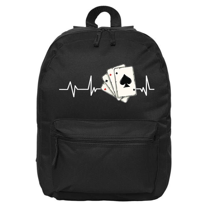 Funny Poker Lover Design For Gamblers Poker Player 16 in Basic Backpack