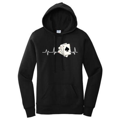Funny Poker Lover Design For Gamblers Poker Player Women's Pullover Hoodie