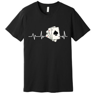 Funny Poker Lover Design For Gamblers Poker Player Premium T-Shirt