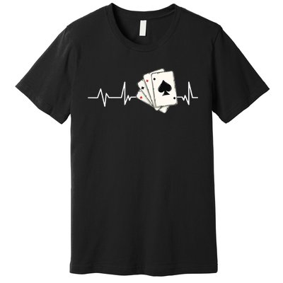 Funny Poker Lover Design For Gamblers Poker Player Premium T-Shirt