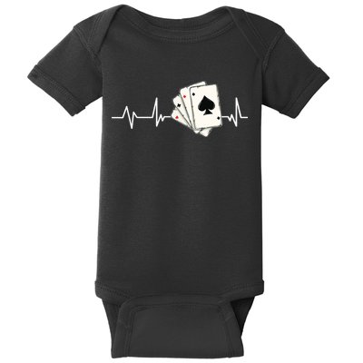 Funny Poker Lover Design For Gamblers Poker Player Baby Bodysuit