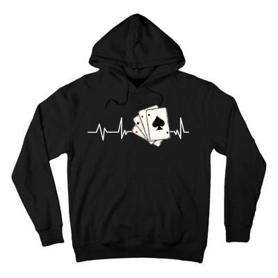 Funny Poker Lover Design For Gamblers Poker Player Tall Hoodie
