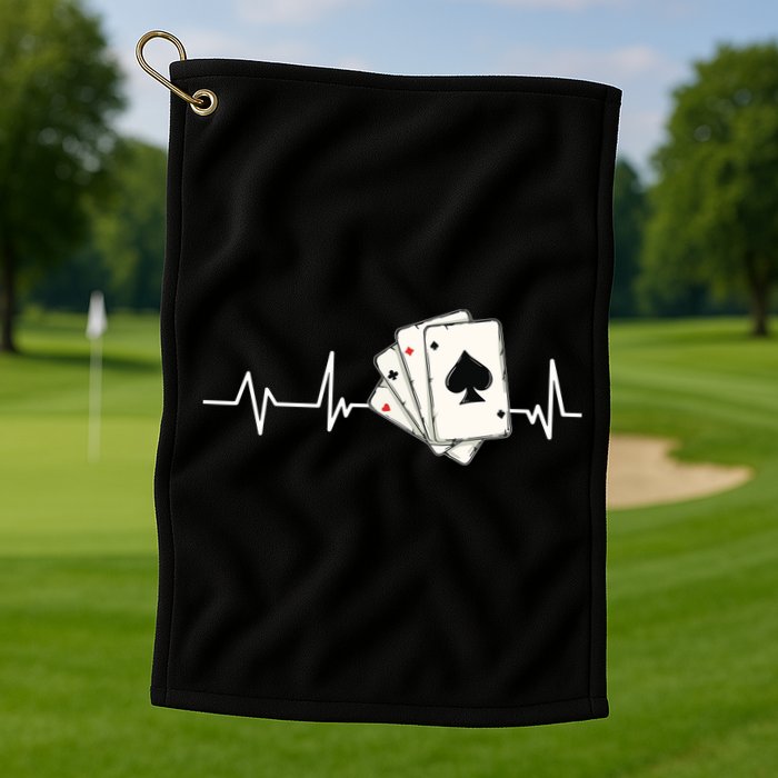 Funny Poker Lover Design For Gamblers Poker Player Golf Towel