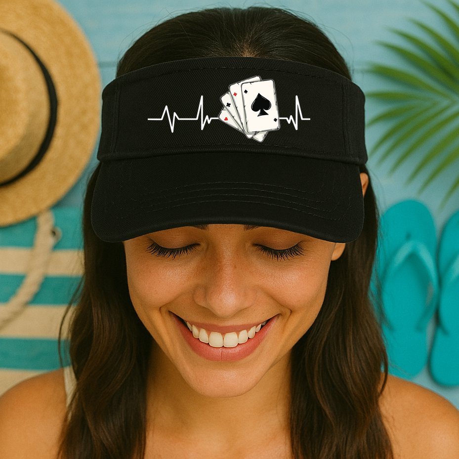 Funny Poker Lover Design For Gamblers Poker Player Visor