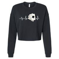 Funny Poker Lover Design For Gamblers Poker Player Cropped Pullover Crew