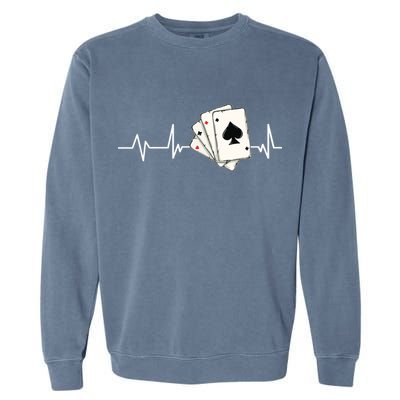 Funny Poker Lover Design For Gamblers Poker Player Garment-Dyed Sweatshirt