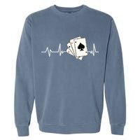 Funny Poker Lover Design For Gamblers Poker Player Garment-Dyed Sweatshirt