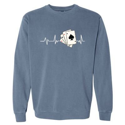 Funny Poker Lover Design For Gamblers Poker Player Garment-Dyed Sweatshirt