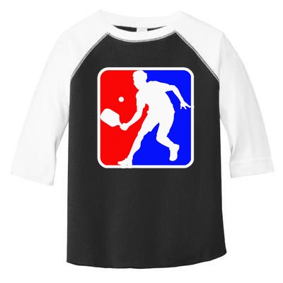 Funny Pickleball Logo Toddler Fine Jersey T-Shirt