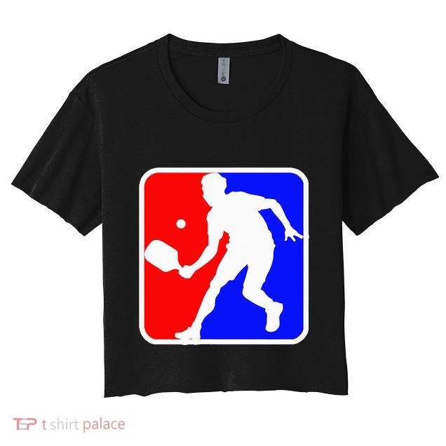 Funny Pickleball Logo Crop Top