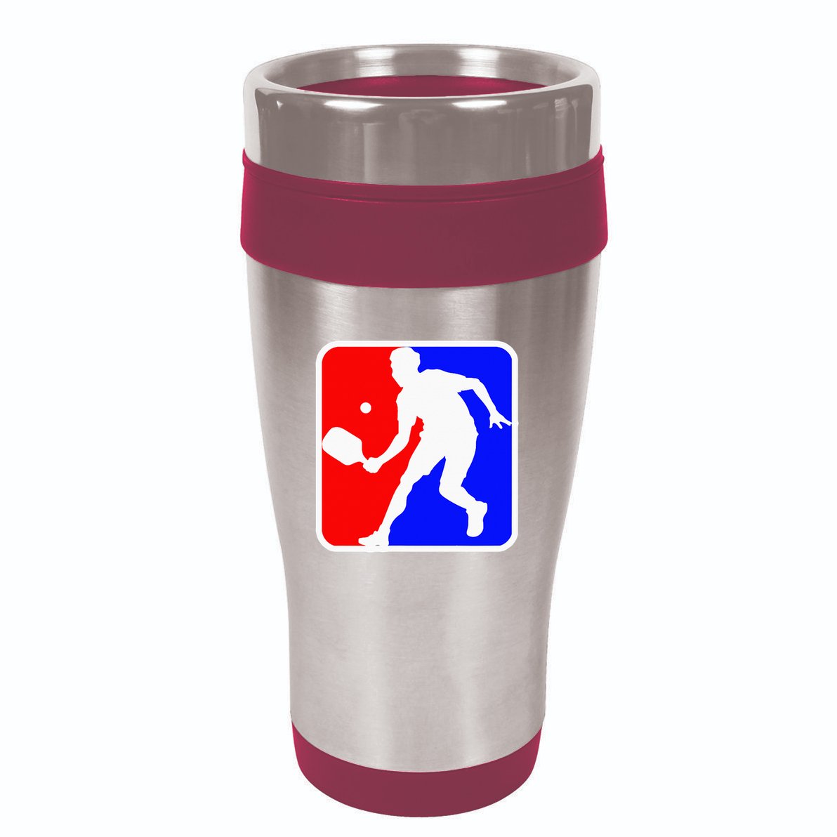 Funny Pickleball Logo 16oz Travel Tumbler