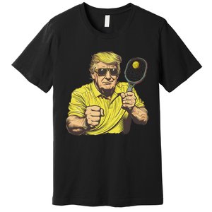 Funny Pickleball Lovers Graphics Pickle Ball Women Dad Premium T-Shirt