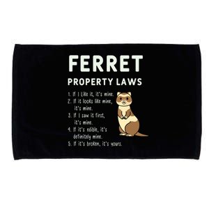 Ferret Property Laws Five Statements By Ferrets Microfiber Hand Towel