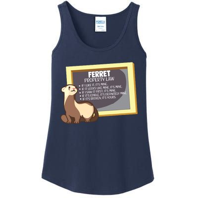 Ferret Property Laws Five Statements Ferret Lovers Funny Ladies Essential Tank