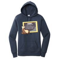 Ferret Property Laws Five Statements Ferret Lovers Funny Women's Pullover Hoodie