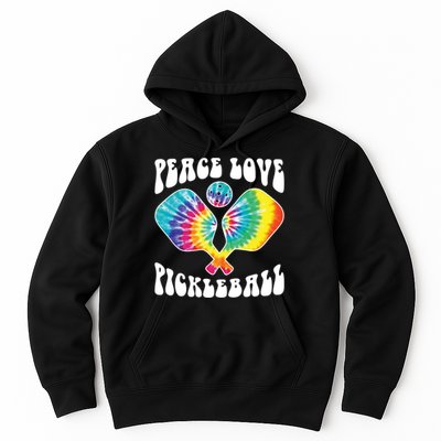 Funny Peace Love Pickleball Vintage Design Hoodie