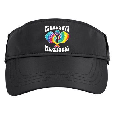 Funny Peace Love Pickleball Vintage Design Adult Drive Performance Visor