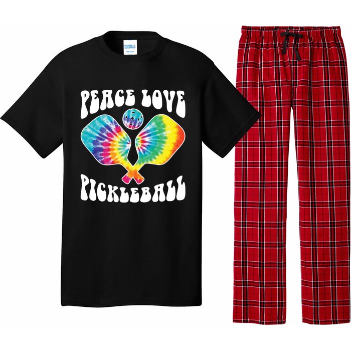 Funny Peace Love Pickleball Vintage Design Pajama Set