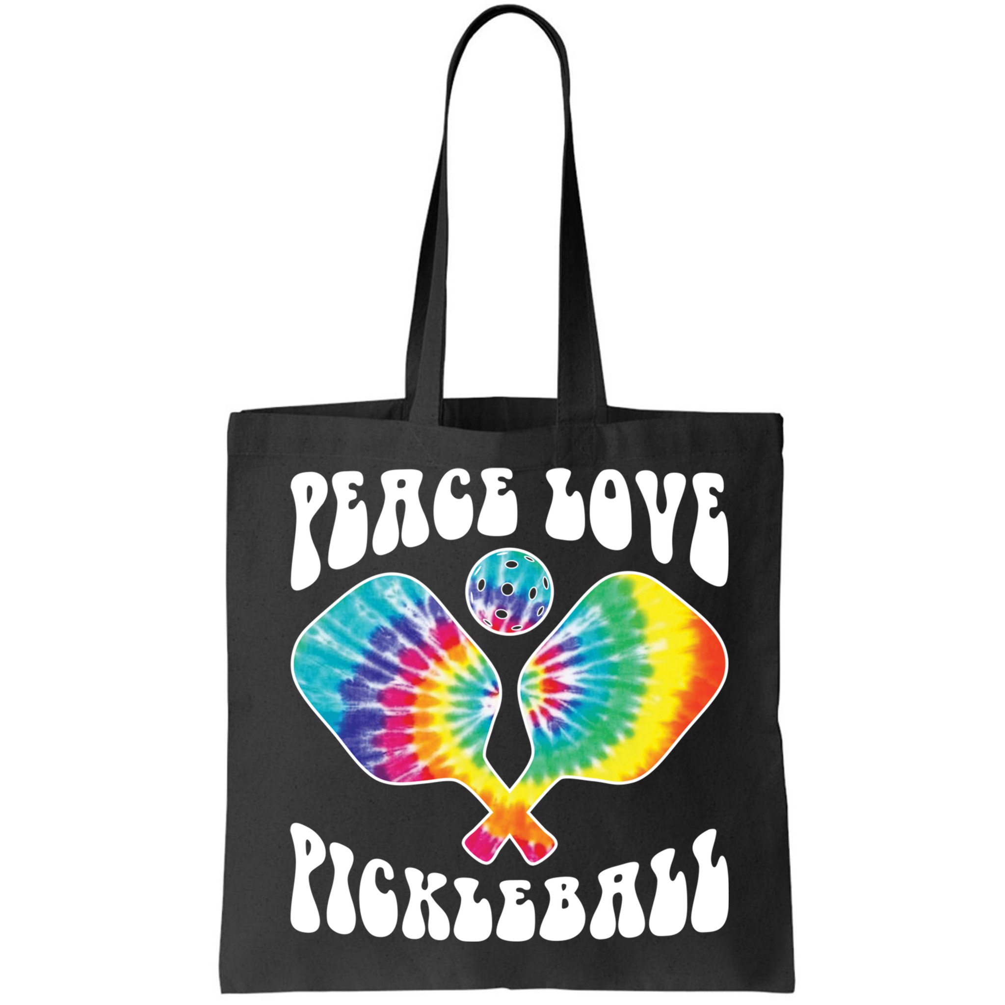 Funny Peace Love Pickleball Vintage Design Bag