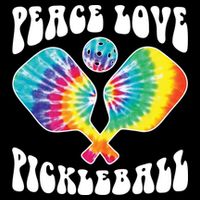 Funny Peace Love Pickleball Vintage Design Bag