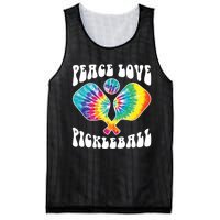 Funny Peace Love Pickleball Vintage Design Mesh Reversible Basketball Jersey Tank