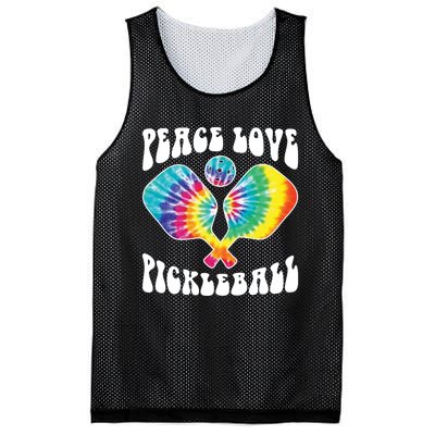 Funny Peace Love Pickleball Vintage Design Mesh Reversible Basketball Jersey Tank