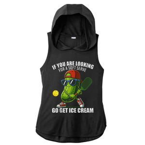 Funny Pickleball Lover Quirky Design Ladies PosiCharge Tri-Blend Wicking Draft Hoodie Tank