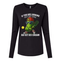 Funny Pickleball Lover Quirky Design Womens Cotton Relaxed Long Sleeve T-Shirt