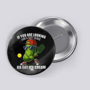 Funny Pickleball Lover Quirky Design Button