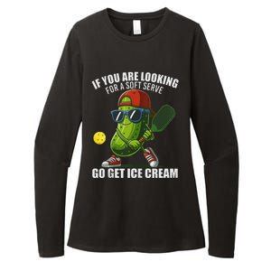 Funny Pickleball Lover Quirky Design Womens CVC Long Sleeve Shirt