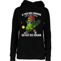 Funny Pickleball Lover Quirky Design Womens Funnel Neck Pullover Hood