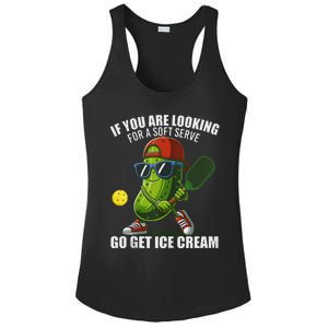 Funny Pickleball Lover Quirky Design Ladies PosiCharge Competitor Racerback Tank