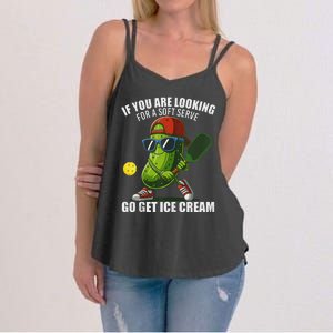 Funny Pickleball Lover Quirky Design Women's Strappy Tank