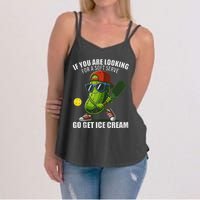 Funny Pickleball Lover Quirky Design Women's Strappy Tank