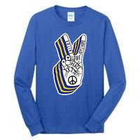 Faith Peace Love Joy Hope Ukrainian Ukraine Colors Tall Long Sleeve T-Shirt