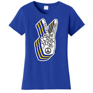 Faith Peace Love Joy Hope Ukrainian Ukraine Colors Women's T-Shirt