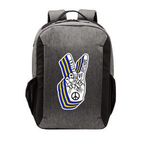 Faith Peace Love Joy Hope Ukrainian Ukraine Colors Vector Backpack