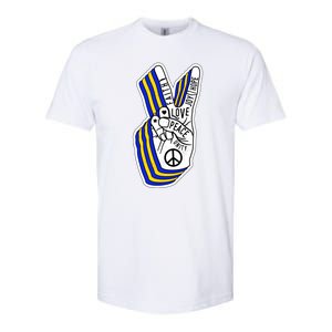 Faith Peace Love Joy Hope Ukrainian Ukraine Colors Softstyle CVC T-Shirt