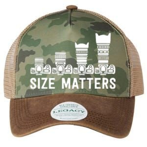 Funny Photography Lens Size Matters Legacy Tie Dye Trucker Hat