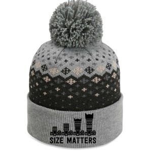 Funny Photography Lens Size Matters The Baniff Cuffed Pom Beanie