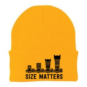 Funny Photography Lens Size Matters Knit Cap Winter Beanie