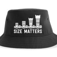 Funny Photography Lens Size Matters Sustainable Bucket Hat