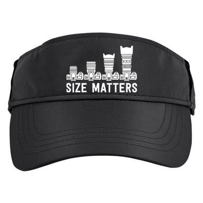 Funny Photography Lens Size Matters Adult Drive Performance Visor