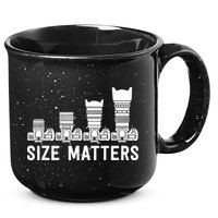 Funny Photography Lens Size Matters 15oz Campfire Ceramic Mug