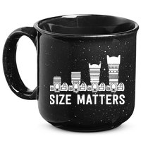 Funny Photography Lens Size Matters 15oz Campfire Ceramic Mug